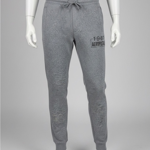 Aeropostale Other - Aeropostale 1987 Gray Jogger Sweatpants Men’s M Drawstring Athleisure